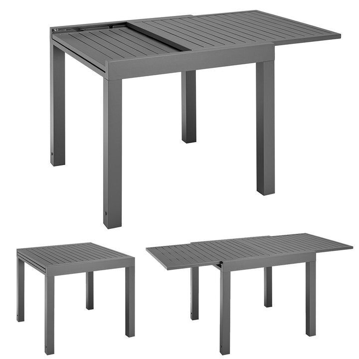 Gartentisch Laki Terrassentisch ausziehbar wetterfest Aluminium für Balkon - 4262437181660