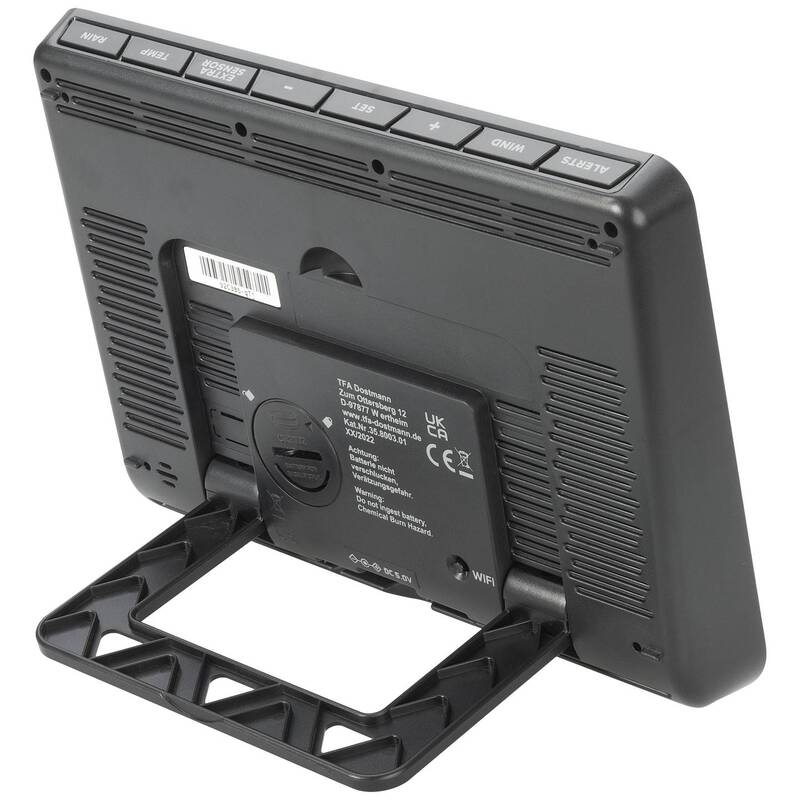 TFA Dostmann WLAN Wetterstation VIEW PRO 7 Tage Vorhersage max. 4 Sensoren - 4009816039187
