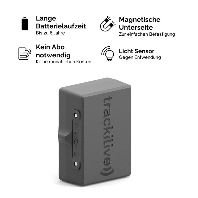 trackilive EverFind GPS Tracker ohne Abo 4G LTE-M IP68 bis 6 Jahre Akku - 4260177670758