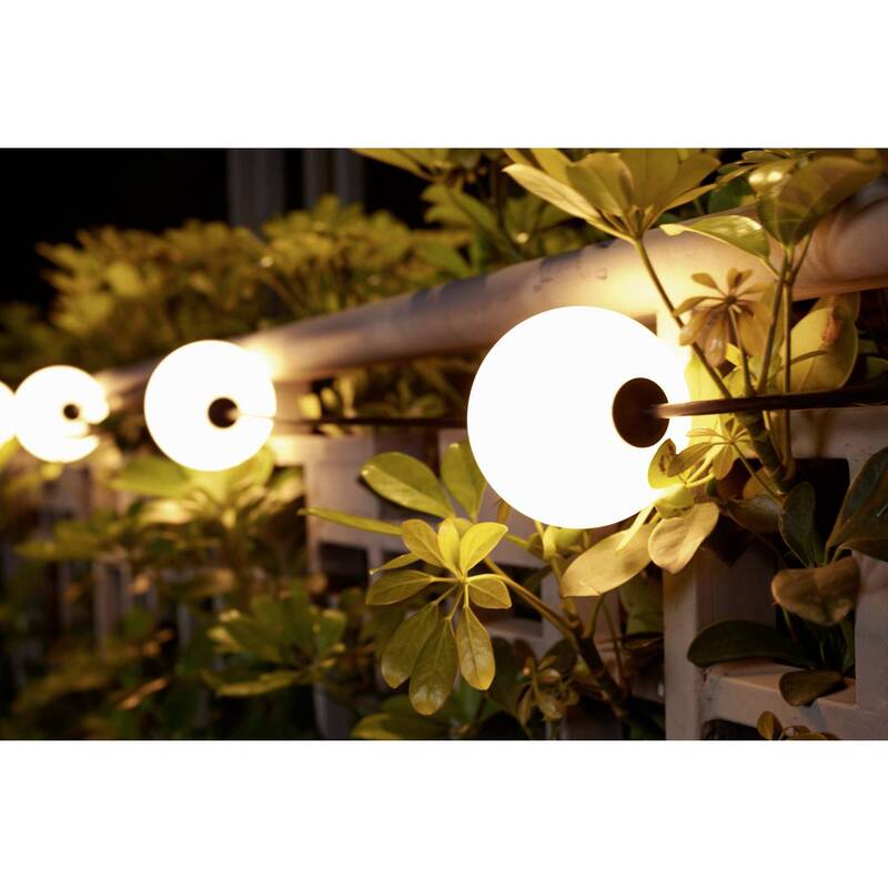 Sygonix Solar-Lichterkette Dekolicht 6-flammig LED Gartenleuchte weiß 550cm - 4064161390727