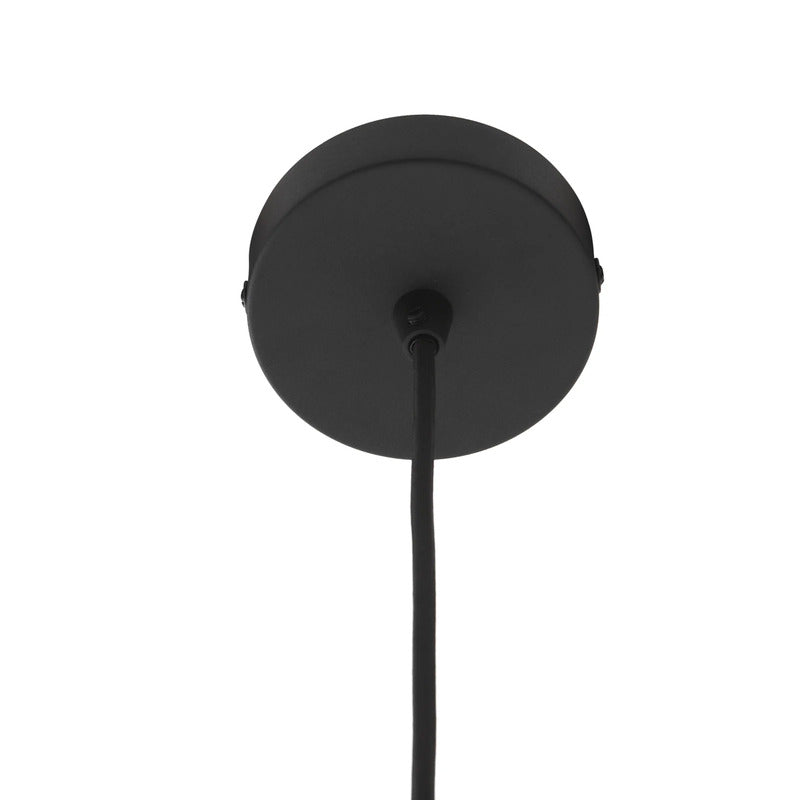 Lucande Hängeleuchte Aeloria schwarz LED Pendelleuchte dimmbar Eisen Ø25cm 80cm - 4251911775235