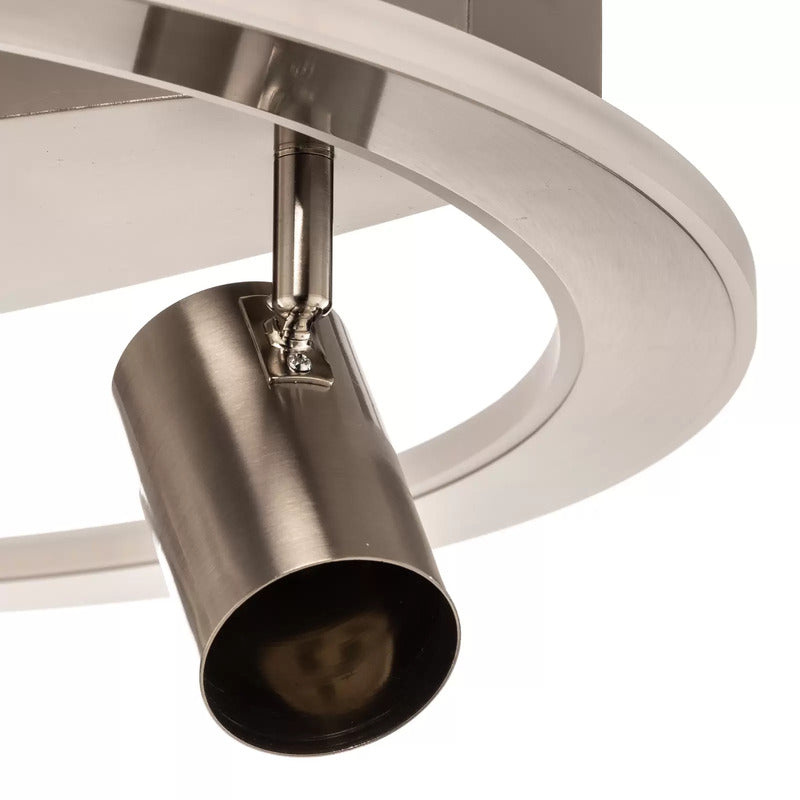 Lindby Deckenlampe Deckenleuchte LED Lampe Berisha nickel satiniert rund weiß - 4251911728804