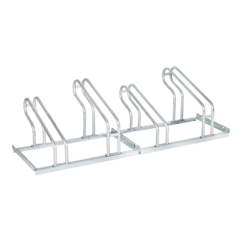 STIER Fahrradständer für 4 Räder Stahl verzinkt stabiler Bügelparker 1400x560mm - 4251709616986