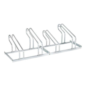 B-Ware STIER Fahrradständer für 4 Räder Stahl verzinkt stabiler Bügelparker 1400x560mm