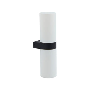 B-Ware Lucande Bad-Wandleuchte Basolo schwarz Höhe 31,5 cm Glas Wandlampe Lampe Leuchte