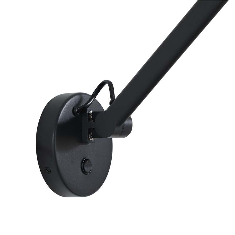 Lucande Wandleuchte Wandlampe Silka LED dimmbar schwarz gold verstellbar 94cm - 4251911778755