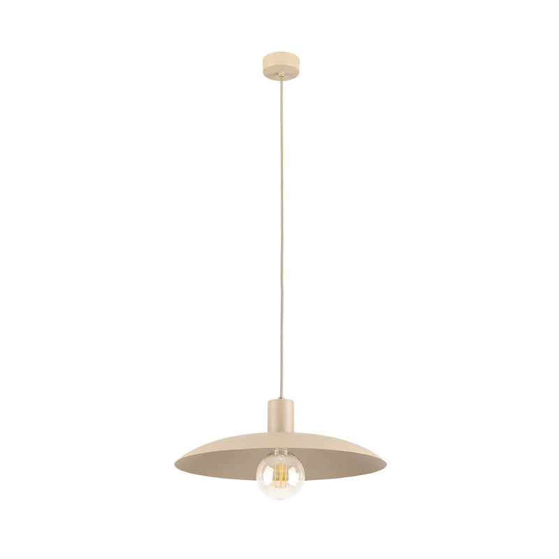 TK-Lighting Hängeleuchte Astra E27 LED Pendelleuchte dimmbar sand Ø41cm Metall - 5906135107117
