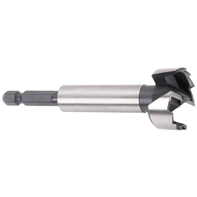 Wolfcraft Forstnerbohrer 26mm Holzbohrer Chrom-Vanadium-Stahl 1/4" 90mm Länge - 4006885330900