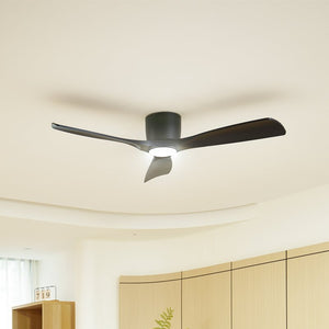 B-Ware Lucande Deckenventilator Ventilator LED smart Tuya Moneno CCT schwarz dimmbar