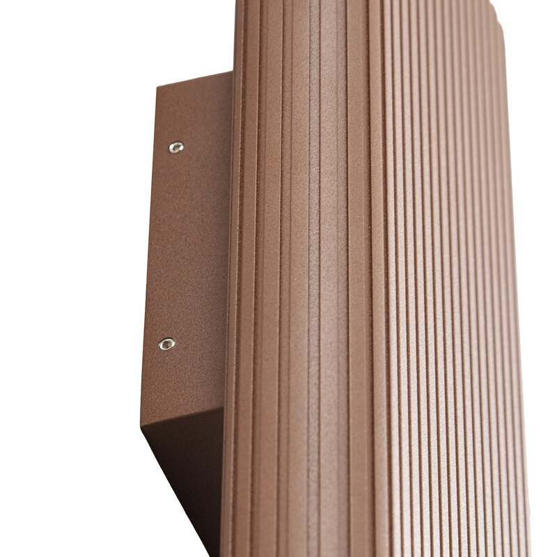 Lucande Außenwandleuchte LED Gartenleuchte Raija CCT dunkelbraun 40cm IP54 - 4255830911590