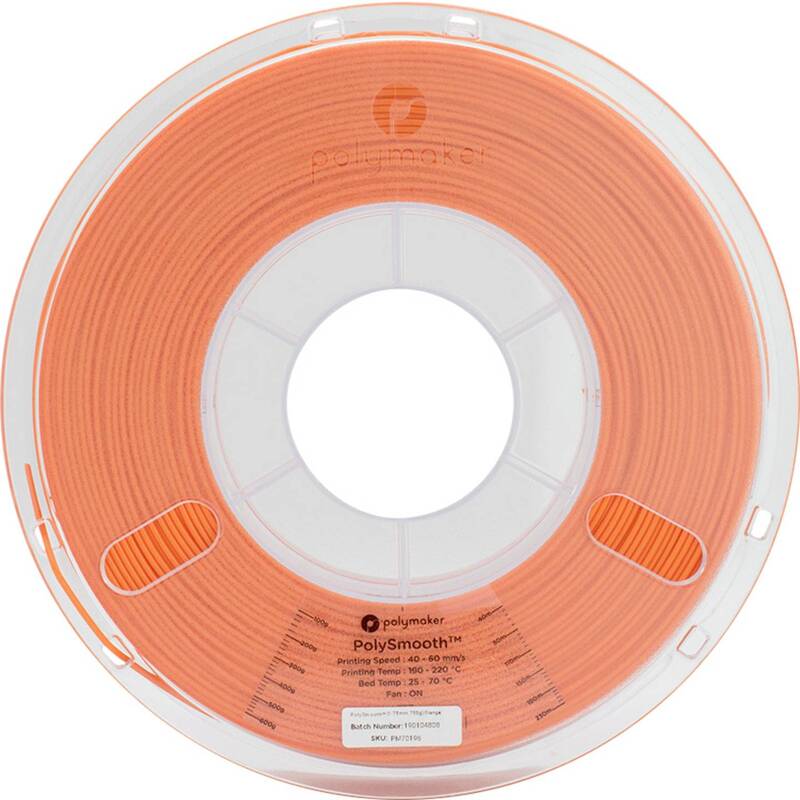 Polymaker Filament Druckmaterial PVB PolySmooth polierbar Orange 1.75 mm 750 g - 6938936710813