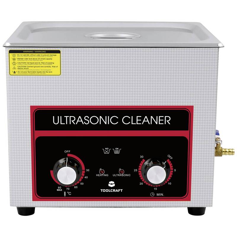 Toolcraft Ultraschallreiniger 10l Werkstatt Schmuck Edelstahl 440W mit Heizung - 4064161294131