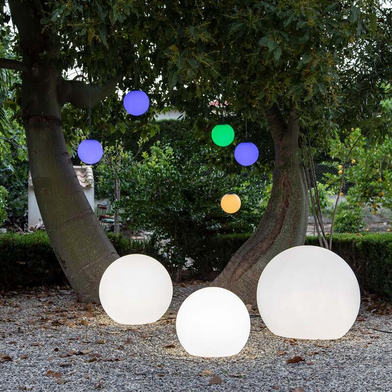 Newgarden Gartenleuchte Buly LED Solarleuchte Kugel IP65 Ø80cm dimmbar weiß - 8436558745629