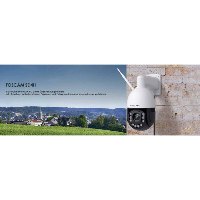 Foscam SD4H weiß WLAN Überwachungskame Kamera IP Outdoor WiFi DEFEKTWARE - 6954836075135
