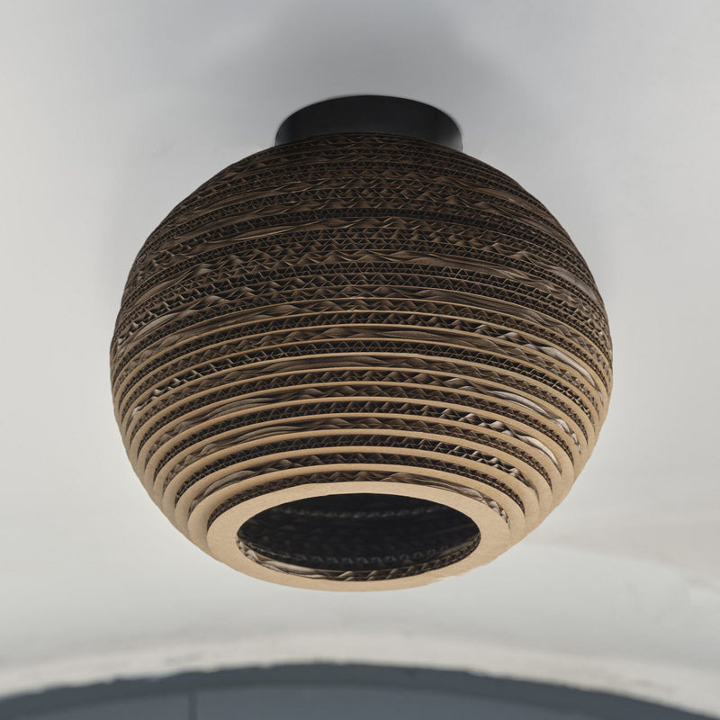 OSRAM Deckenleuchte Lampe BALL braun Ø 26 cm Wellpappe E27 - 4099854453083