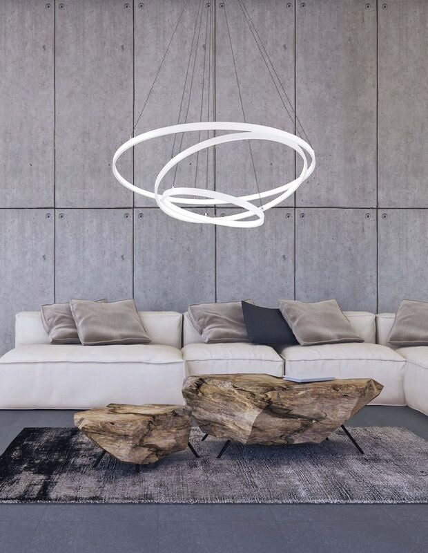 Nova Luce Pendelleuchte Hängeleuchte DEA LED Weiß Warmweiß Esszimmer Wohnzimmer - 5212017408594