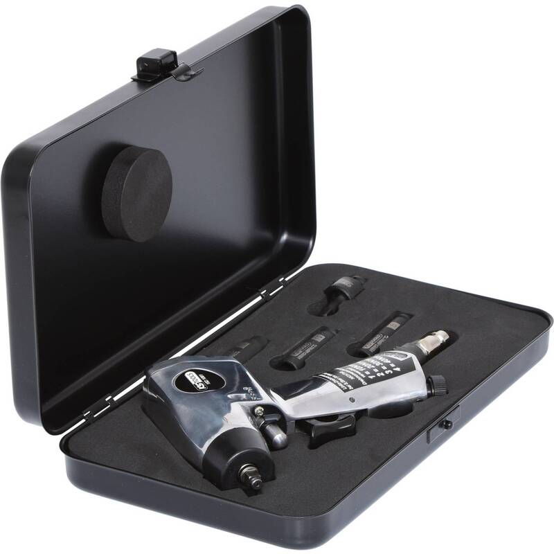 KS Tools Glühkerzenlöser Druckluft Vibrationsschrauber 5-tlg Werkzeugset 1800g - 4042146236031