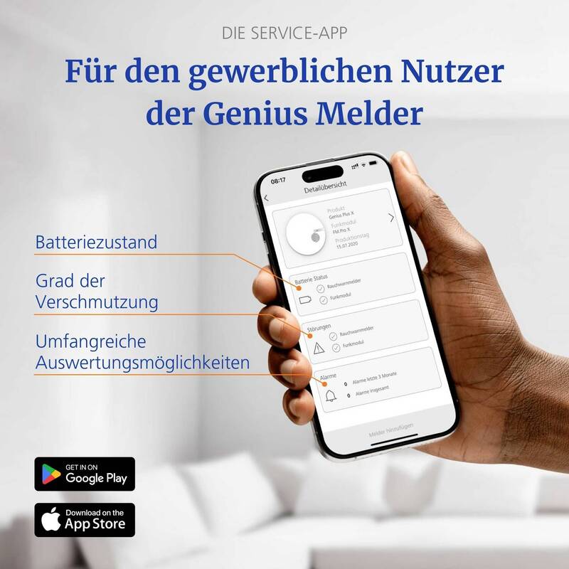 Hekatron Funk-Modul vernetzbar 60mm x 78mm für Rauchwarnmelder Genius Plus X - 4260432550047