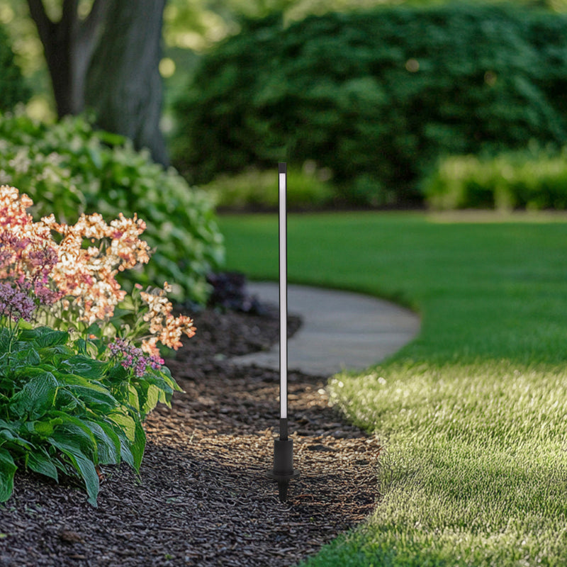 Lindby Wegeleuchte Gartenleuchte Neano LED Pollerleuchte schwarz 80cm IP65 - 4251911797817
