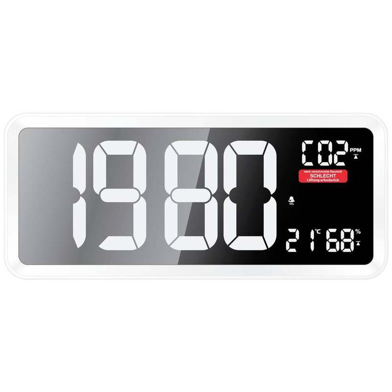 Techno Line CO2-Anzeige Messgerät Sensor CO2-Messgerät Weiß Innenraum USB 160 - 4029665110400