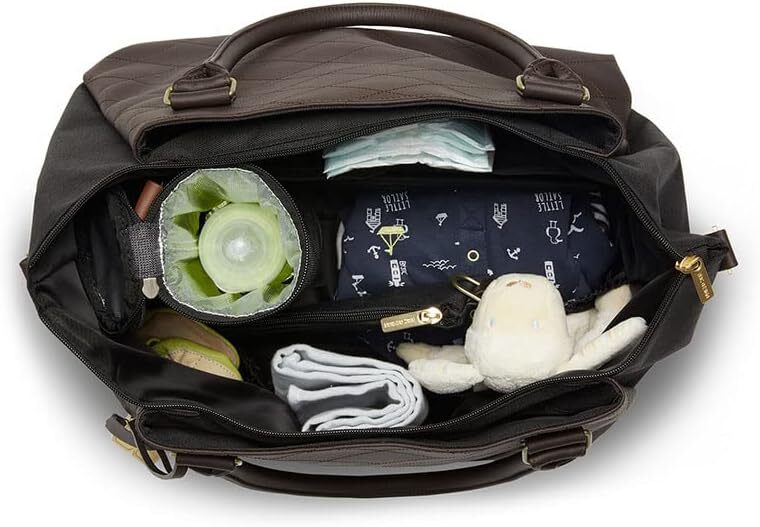 ABC DESIGN Wickeltasche Tasche Babyzubehör Royal Diamond Champagne anthrazit - 4045875444647