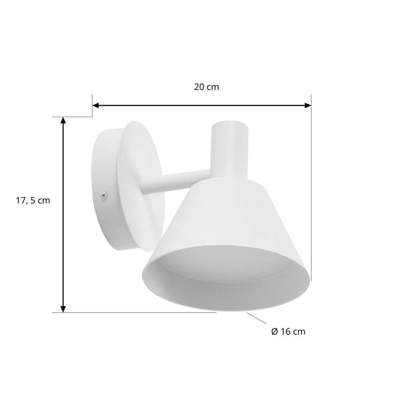 Lucande Außenwandleuchte Tabena LED Gartenleuchte IP54 CCT weiß matt 16x17,5cm - 4255830908934