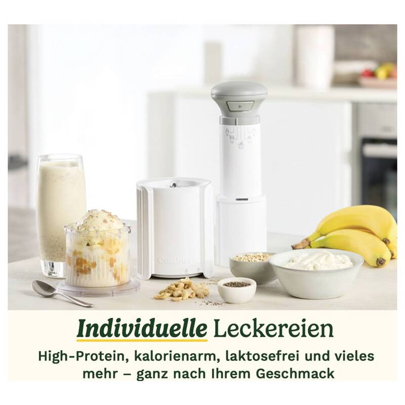 Cuisinart Eismaschine FreezeWand Eiscreme Slushie Sorbet Dessertbecher weiß - 3030050196603
