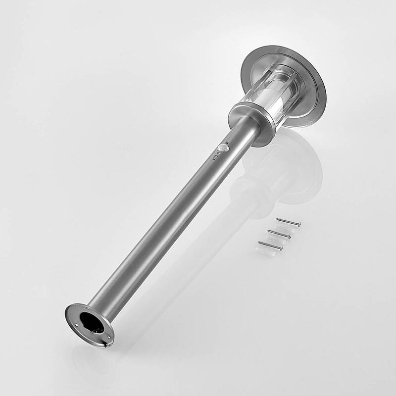 Lampenwelt Wegeleuchte Wegelampe LED Sensor Edelstahl Gregory Außenlampe - 4251096553192