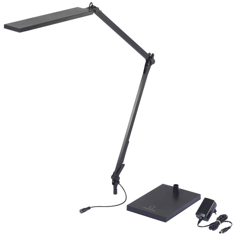 RENKFORCE LED Tischleuchte Schreibtischlampe Flexarm Dimmbar Schwarz Kunststoff - 4064161335605