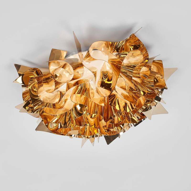 Slamp Deckenlampe Veli LED Leuchte Lampe dimmbar gold Ø53cm 20cm Höhe - 8024727041674