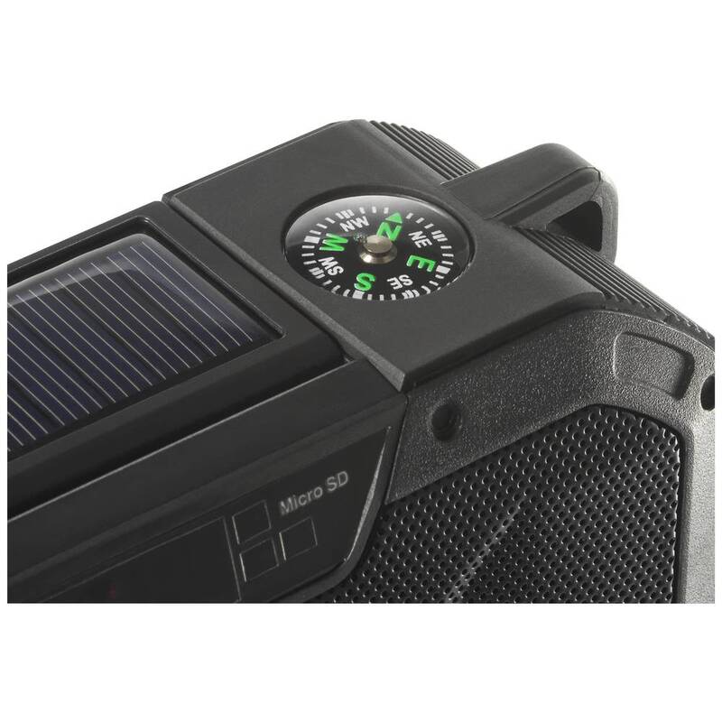 Renkforce RF-CR-300 Outdoorradio Radio UKW MW Notfallradio Bluetooth Solarpanel - 4064161228044