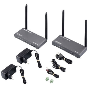 B-Ware SPEAKA PROFESSIONAL SP-HDE-620 HDMI Funkübertragung Extender Grau KVM 100m