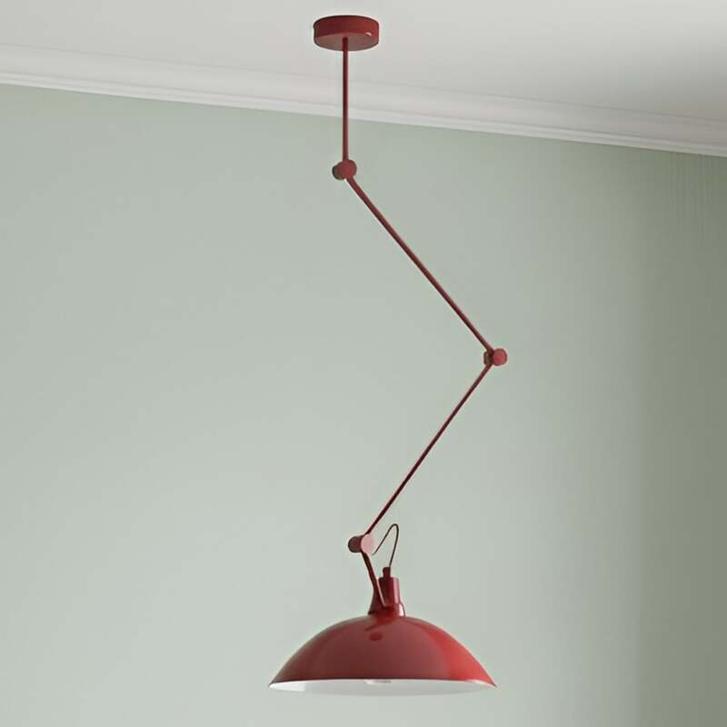ALDEX Hängeleuchte Melos dunkelrot Metall Ø 36 cm höhenverstellbar dimmbar - 5904798662394