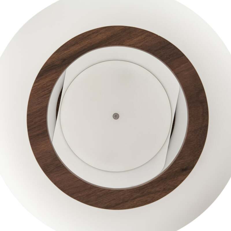 Quitani Hängelampe Hängeleuchte Shiro LED Pendelleuchte dimmbar weiß walnuss - 4255830910838