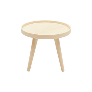 B-Ware Softline Alma Beistelltisch Tisch Kaffeetisch Esche lackiert small Ø 46 cm