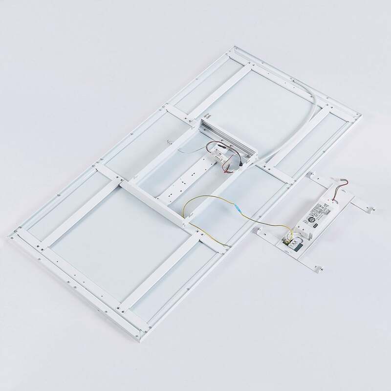 Arcchio LED-Panel Arya dimmbar Leuchte 119x59cm Aluminium Acryl weiß 75W - 4251096540413