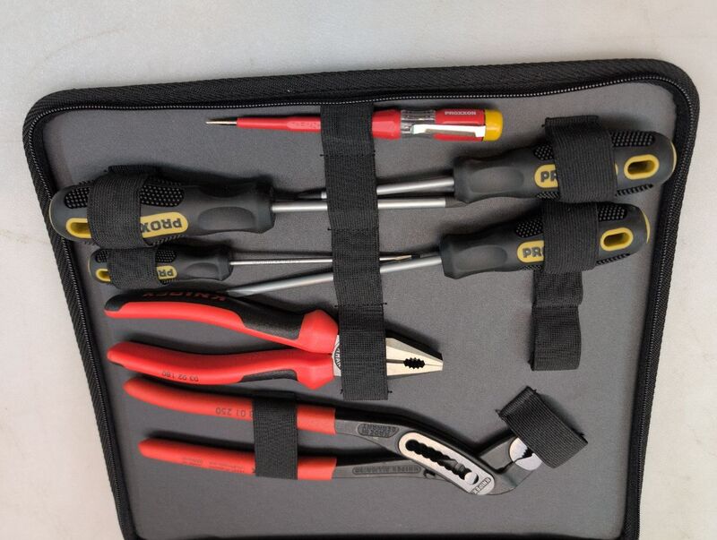 PROXXON Werkzeugtasche bestückt Profi Werkzeugkoffer schwarz 335x300mm 3,29kg - 4006274236707