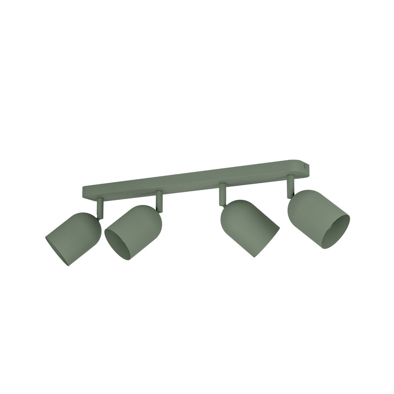 Eglo Deckenstrahler Strahler Tilston LED Lampe dimmbar dunkelgrün 58cm 4-flammg - 9008606359684