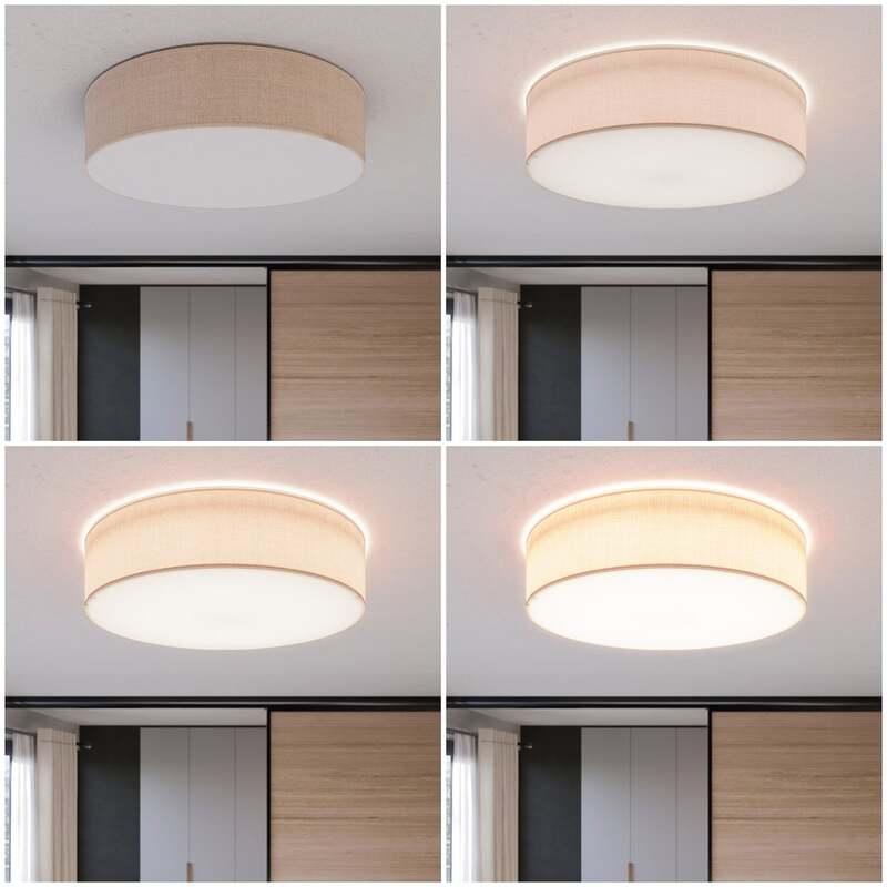 Euluna Deckenlampe Rondo Deckenlampe Deckenlicht E27 beige Ø 60 cm SIEHE TEXT - 5901780544331