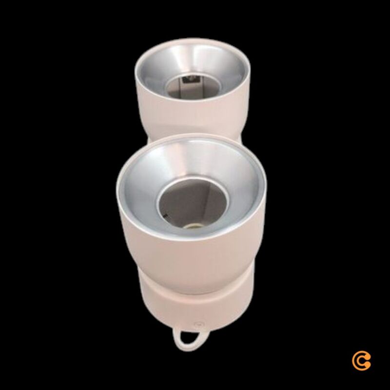 Nordlux Downlight Pitcher GU10 2-flammig Metall weiß dimmbar 24 cm - 5704924016196