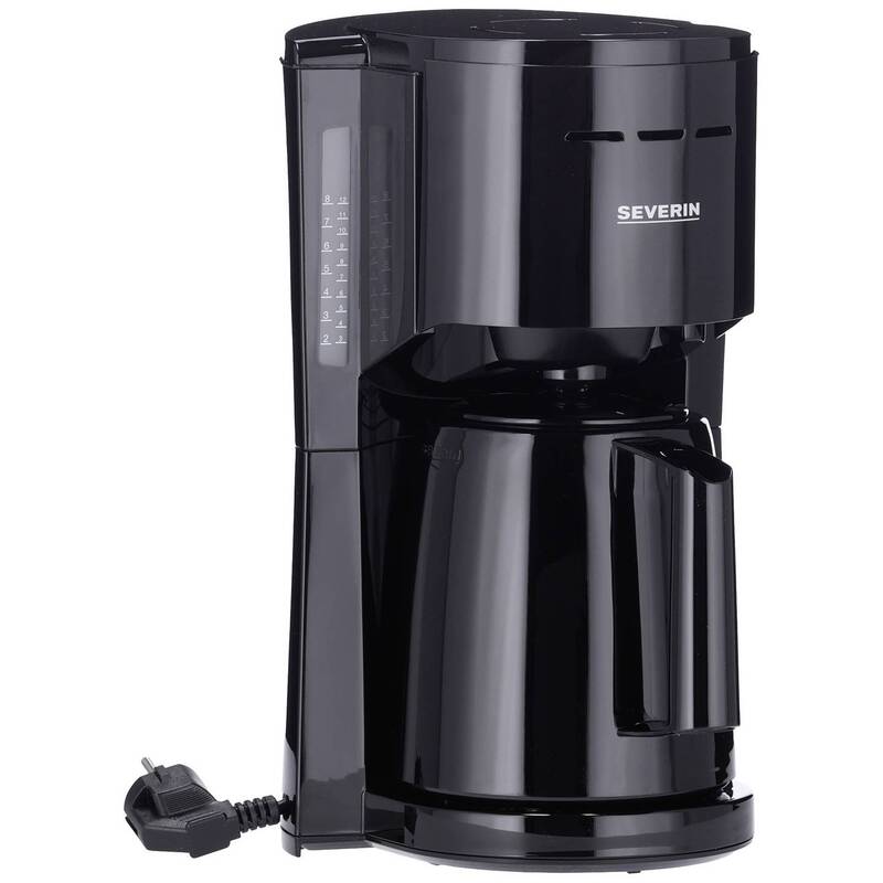 Severin Kaffeemaschine Filterkaffeemaschine schwarz Isolierkanne 8 Tassen 1000W - 4008146041440