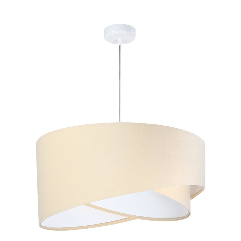 Euluna Pendelleuchte Vivien zweifarbig beige/weiß Pendelleuchte Deckenlampe L637 - 5902751346015