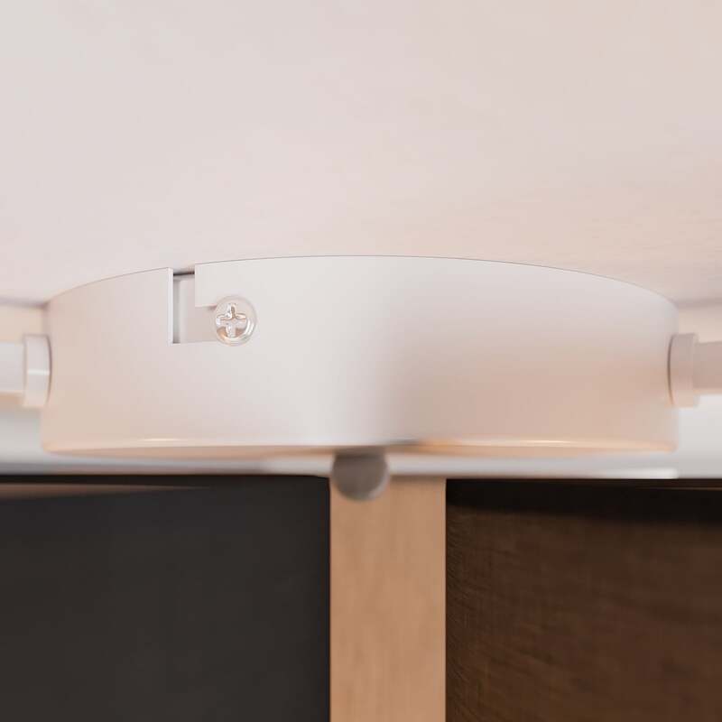 Lindby Deckenleuchte Lampe Laurenz LED 3-flg dimmbar grau braun Ø20-32cm - 4251096563238