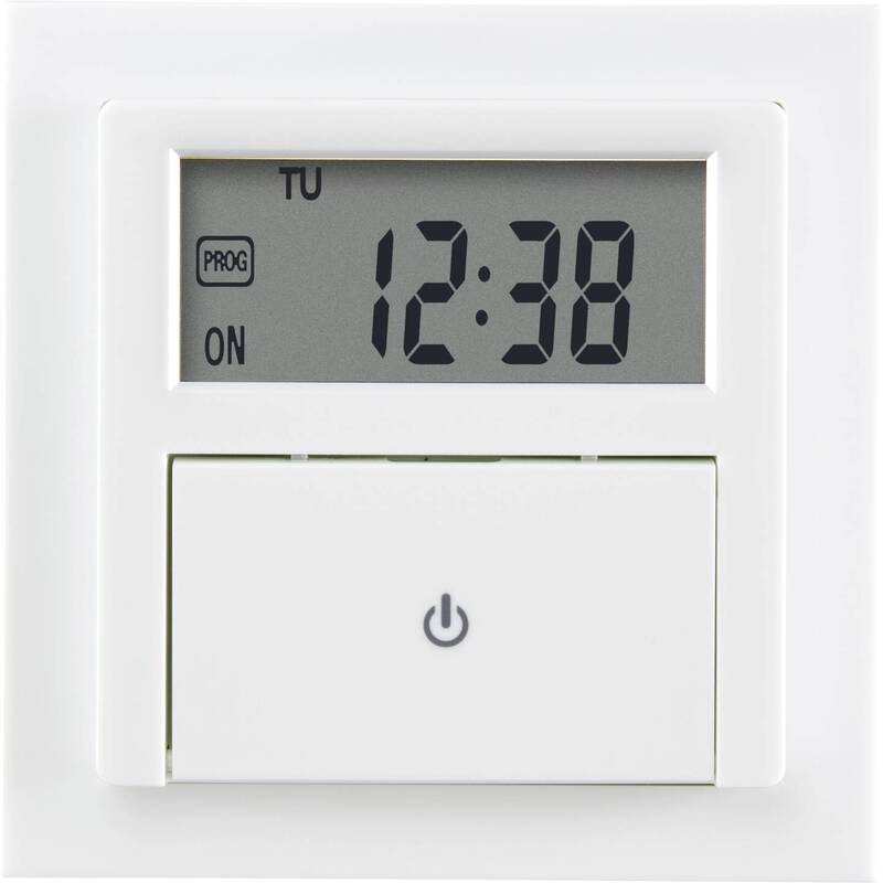 Sygonix Unterputz-Timer digital Wochenprogramm 1800W Countdown-Funktion Lampe - 4064161043487