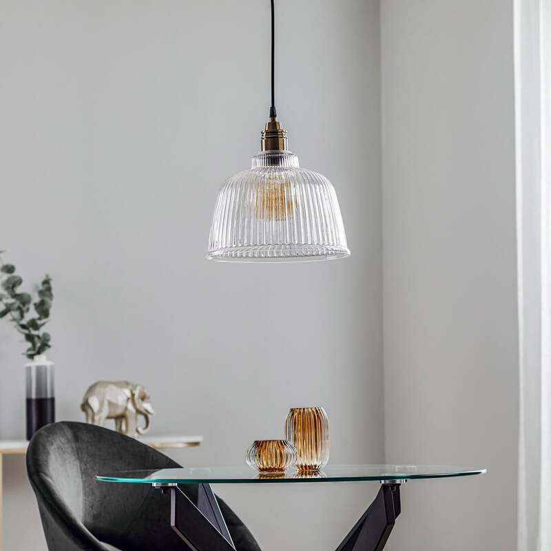 Euluna Hängeleuchte Leana Glas klar LED Hängelampe Lampe Leuchte SIEHE TEXT/FOTO - 4251911796230