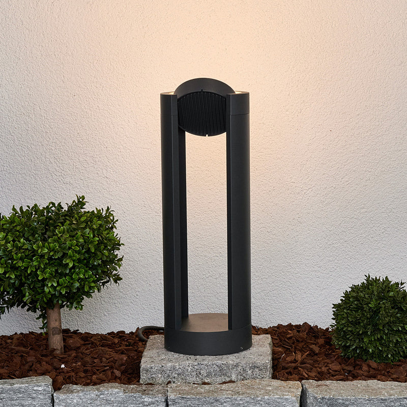 Lucande Gartenleuchte Sockelleuchte Dylen LED Außenlampe graphit 50cm IP65 15W - 4251096509236