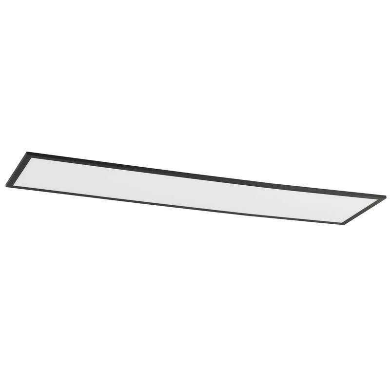 Lindby LED-Panel Lamin schwarz 120 cm CCT Remote Deckenpanel Deckenlicht Spot - 4251911765908