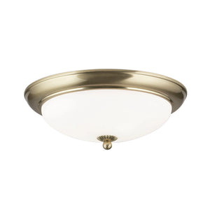 B-Ware ORION Deckenleuchte Lampe Empire Deckenlampe messing Glas weiß matt Ø 35,5 cm