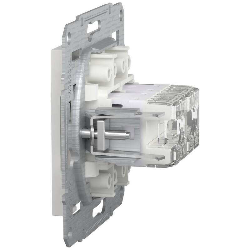 Schneider Electric RJ45-Datendose Asfora EPH4870121D Weiß RAL 9003 250V 10A - 3606486875797