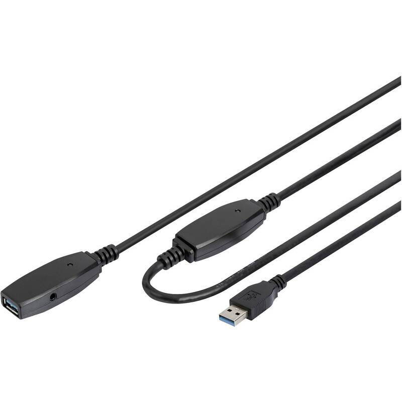 Digitus Leitung USB-Kabel USB Verbindungskabel USB 3.2 USB-A Buchse 10.00 m - 4016032457480